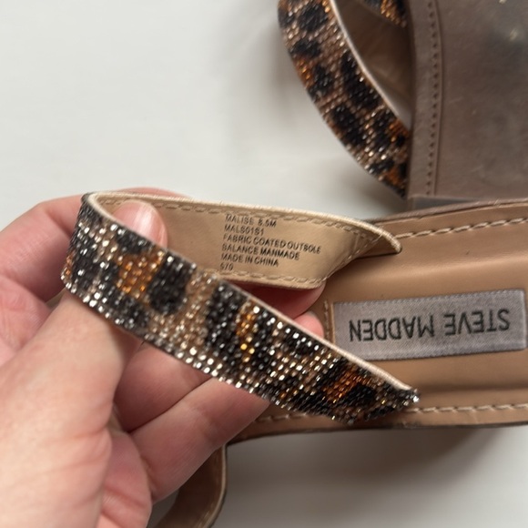 Steve Madden Malise Women's Strappy Leopard Sandals size 8.5 - Picture 3 of 6